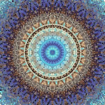 Seamless mosaic pattern 스톡 일러스트