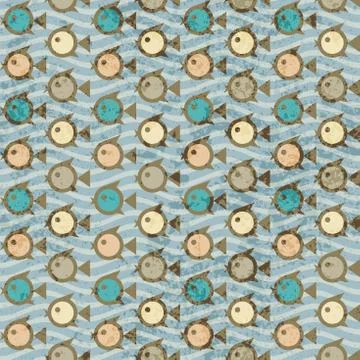 Seamless mosaic pattern Stock Illustration