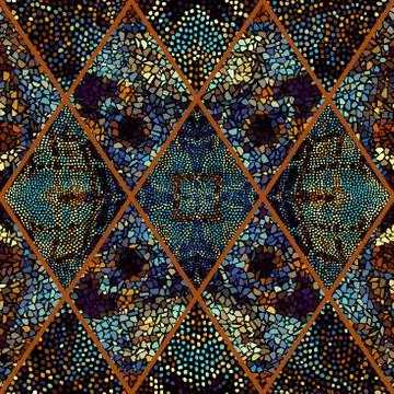 Seamless mosaic pattern イラスト素材