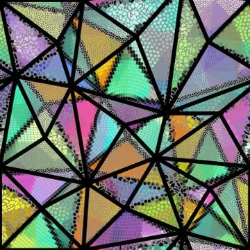 Seamless mosaic pattern Stock Illustration