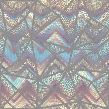 Seamless mosaic pattern Stock Illustration