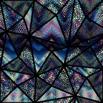 Seamless mosaic pattern Stock Illustration