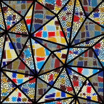 Seamless mosaic pattern Stock Illustration