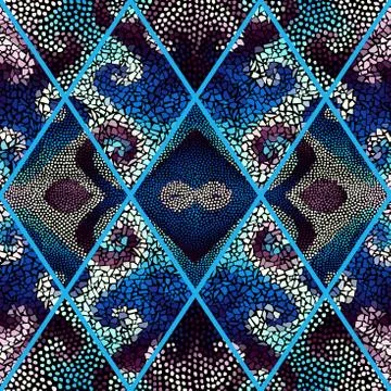 Seamless mosaic pattern イラスト素材