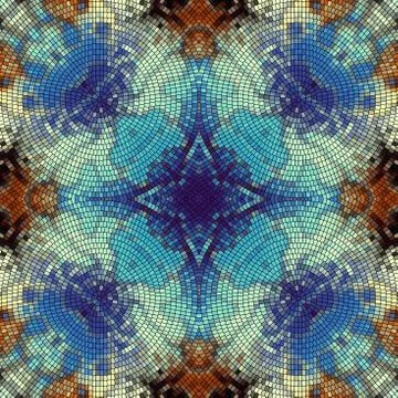 Seamless mosaic pattern Stock Illustration