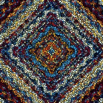 Seamless mosaic pattern Illustrazione stock