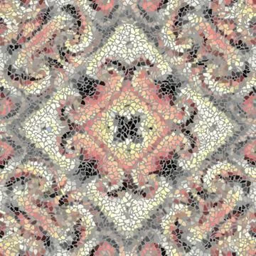 Seamless mosaic pattern Stock Illustration