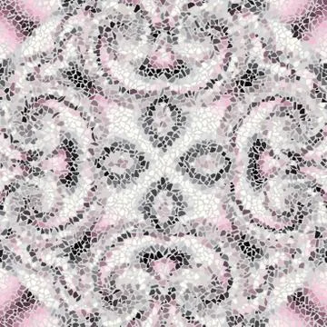 Seamless mosaic pattern Illustrazione stock