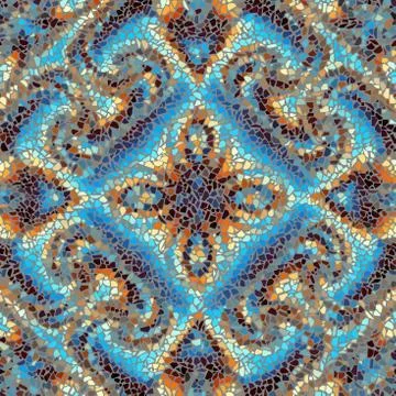 Seamless mosaic pattern Stock Illustration