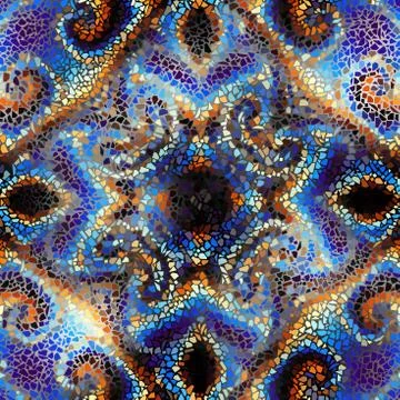 Seamless mosaic pattern Illustrazione stock