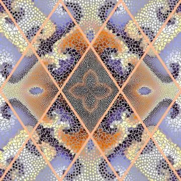 Seamless mosaic pattern Stock Illustration