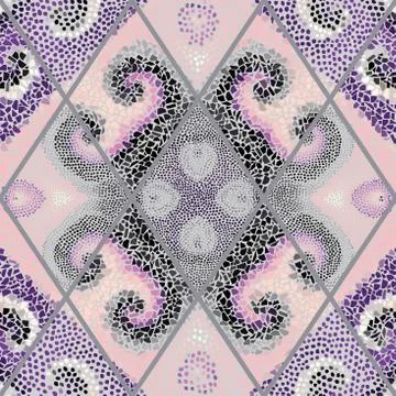 Seamless mosaic pattern イラスト素材