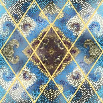 Seamless mosaic pattern Illustrazione stock