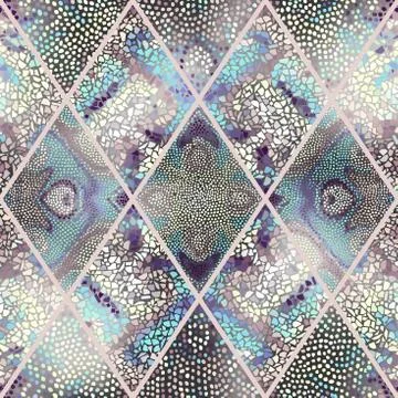 Seamless mosaic pattern Stockillustratie