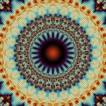 Seamless mosaic pattern Stock Illustration