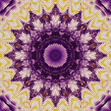 Seamless mosaic pattern Stock Illustration