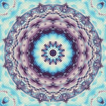 Seamless mosaic pattern Stock Illustration