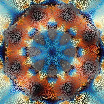 Seamless mosaic pattern Stock Illustration