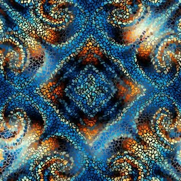 Seamless mosaic pattern Illustrazione stock