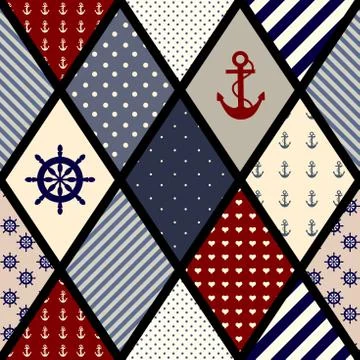 Seamless mosaic pattern Stock Illustration