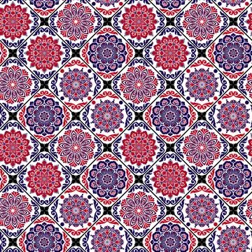Seamless mosaic pattern. Stock Illustration