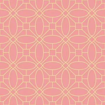 Seamless mosaic pattern made by ellipse, square and lines. indian art pattern Stock Illustration