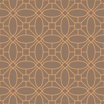 Seamless mosaic pattern made by ellipse, square and lines. indian art pattern Stock Illustration