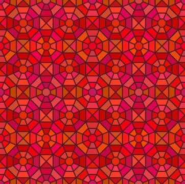 Seamless mosaic pattern in octagon concept Stock Illustration