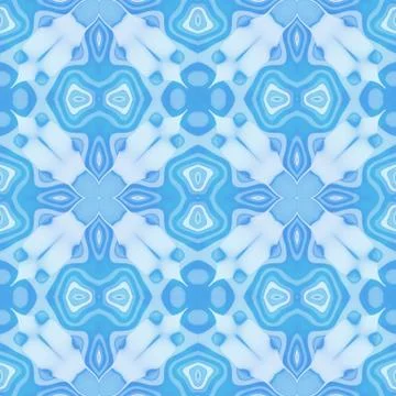 Seamless mosaic pattern or background in blue Stock Illustration