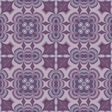 Seamless mosaic pattern or background in violet Stock Illustration