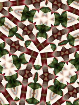 A seamless mosaic pattern with polygon and rhombus shapes in white, burgundy, Stock Photos