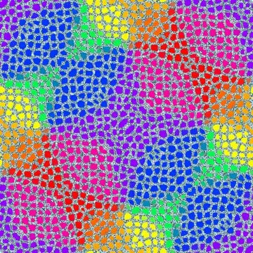 Seamless mosaic pattern in rainbow colors Stock Illustration