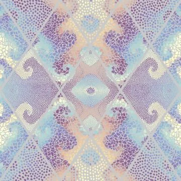 Seamless mosaic pattern Vector Illustration. Illustrazione stock