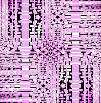 Seamless mosaic pattern violet white black shifted Stock Illustration