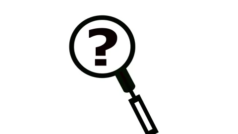Seamless motion background design. Animated search and question mark symbol.. Stock Footage 321392410