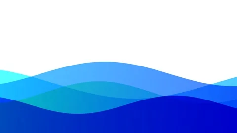 Seamless motion graphic of blue water waves animation Stock Footage 346234443