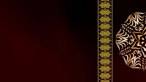 Seamless Motion Loop Terra Root Mandala Ramadan Background Stock Footage 327721803