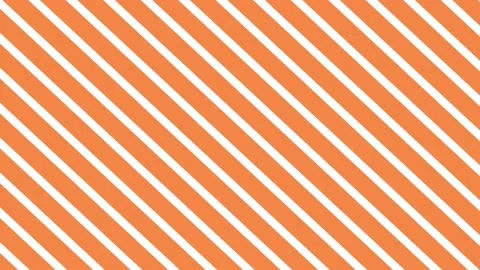 Seamless moving looping pattern of diagonal orange stripes. Repeating lines v Stock Footage 204789518