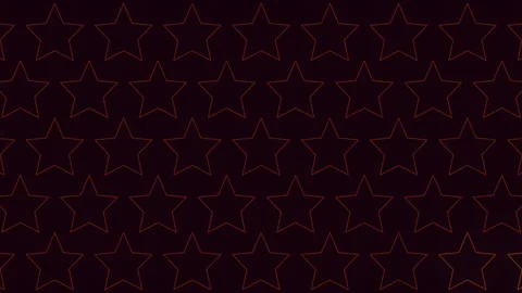 Seamless moving star outline pattern on dark background for festive backdrops 動画素材 334140235