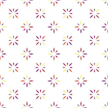 Seamless multicolor floral abstract texture. simple illustration. Stock Illustration