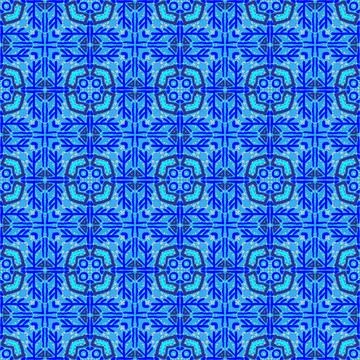 Seamless multicolor pattern of geometric elements for printing on fabric Stock Illustration