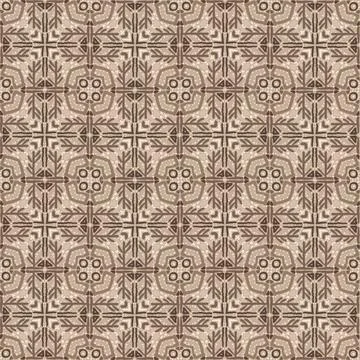 Seamless multicolor pattern of geometric elements for printing on fabric Stock Illustration