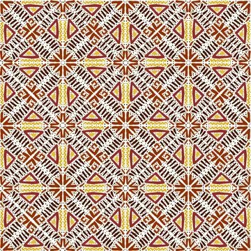 Seamless multicolor pattern of geometric elements for printing on fabric Stockillustratie