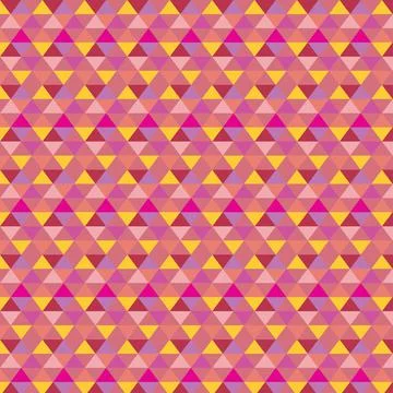 Seamless multicolor triangle. geometric pattern illustration. low poly triang Stock-Illustration