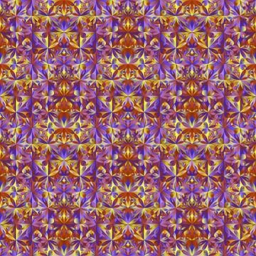 Seamless multicolor triangular flower pattern background design Stock Illustration