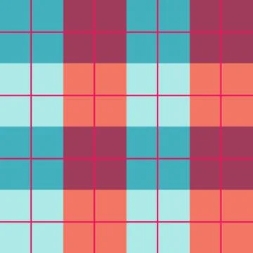 Seamless multicolor vector pattern Scottish cage Stock Illustration