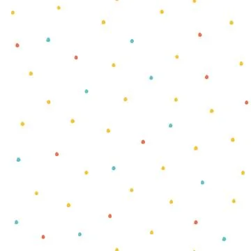 Seamless multicolored baby vector free hand doodle polka dot texture, dry brush Stock Illustration