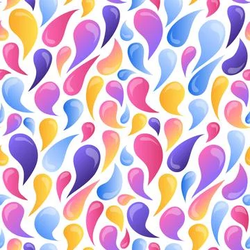Seamless multicolored gradient pattern. Hand drawn elements. Abstract ornat.. 스톡 일러스트