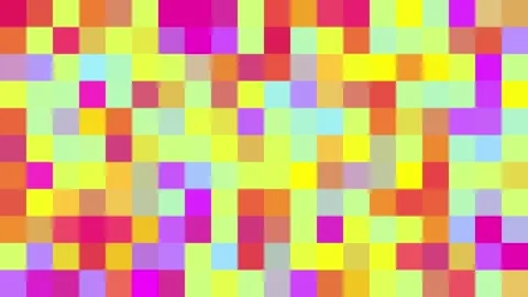 Seamless Multicolored Pixel Mosaic: 4K Looping Abstract Animation Vidéo 306498019