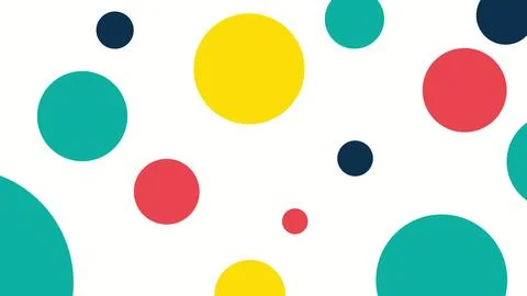 Seamless Multicolored Polka Dot Texture Background Stock Illustration